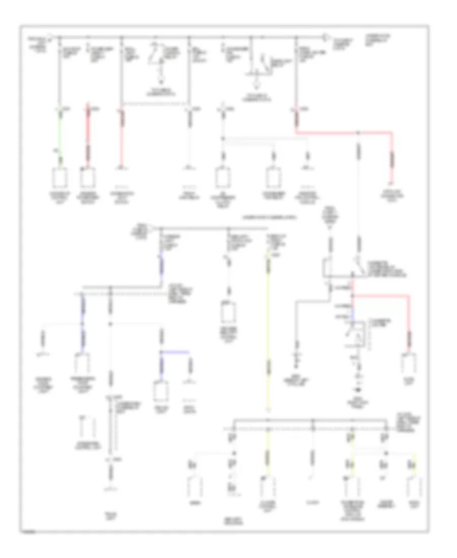 Power Distribution Wiring Diagram 2 of 5 for Acura 2 3CL 1998