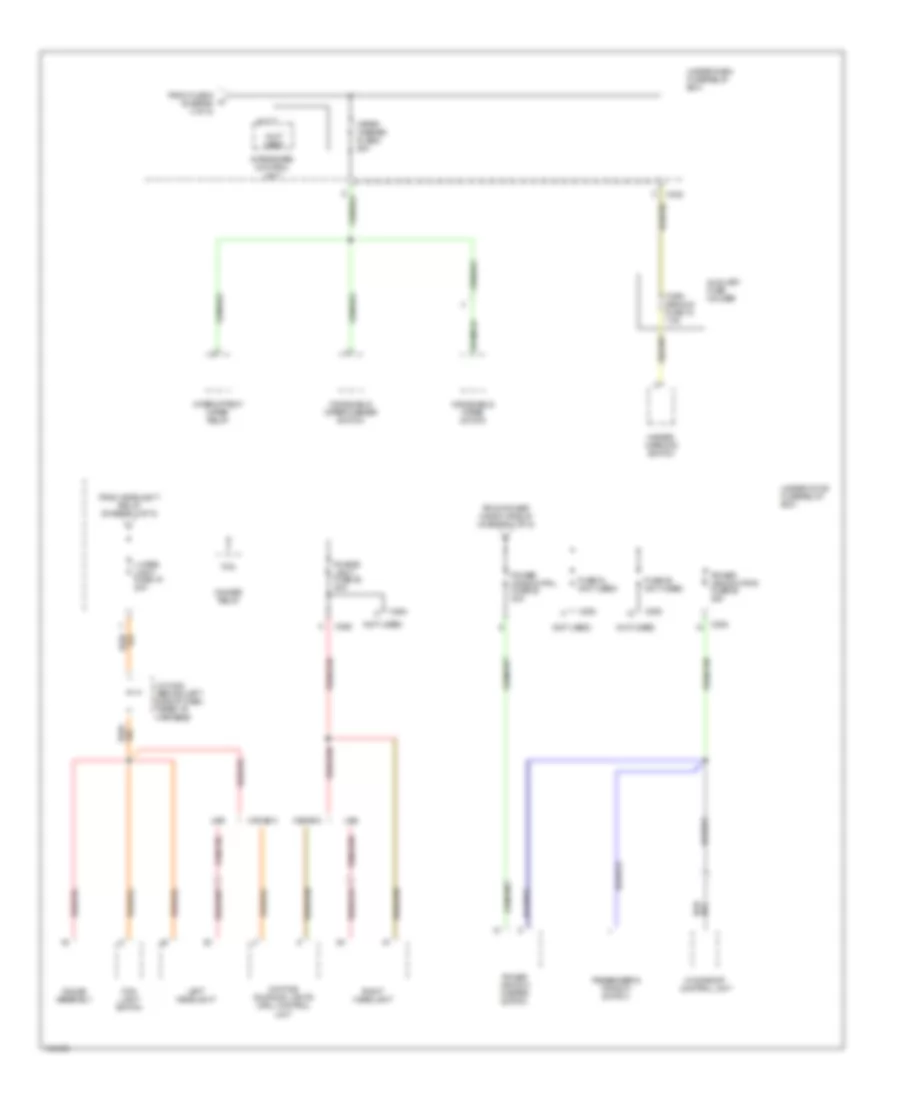 Power Distribution Wiring Diagram (5 of 5) for Acura 2.3CL 1998