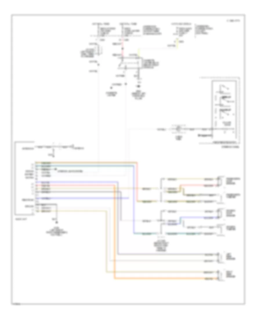 Radio Wiring Diagram for Acura 2.3CL 1998