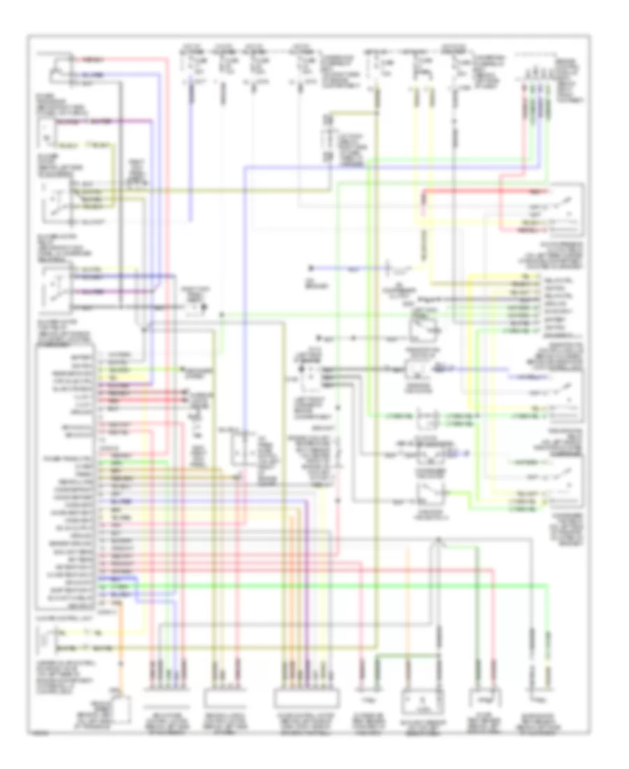 Automatic AC Wiring Diagram for Acura 2.5TL 1998