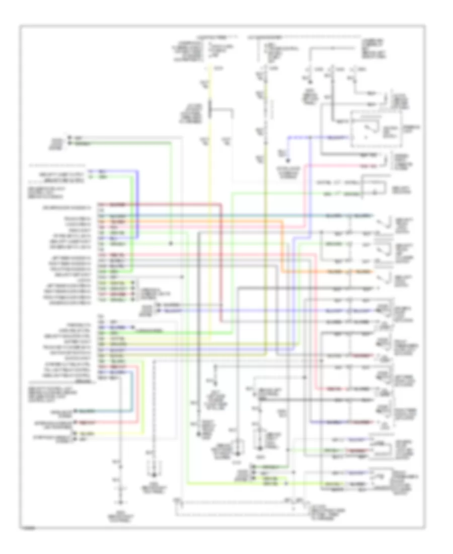 Anti-theft Wiring Diagram for Acura 2.5TL 1998