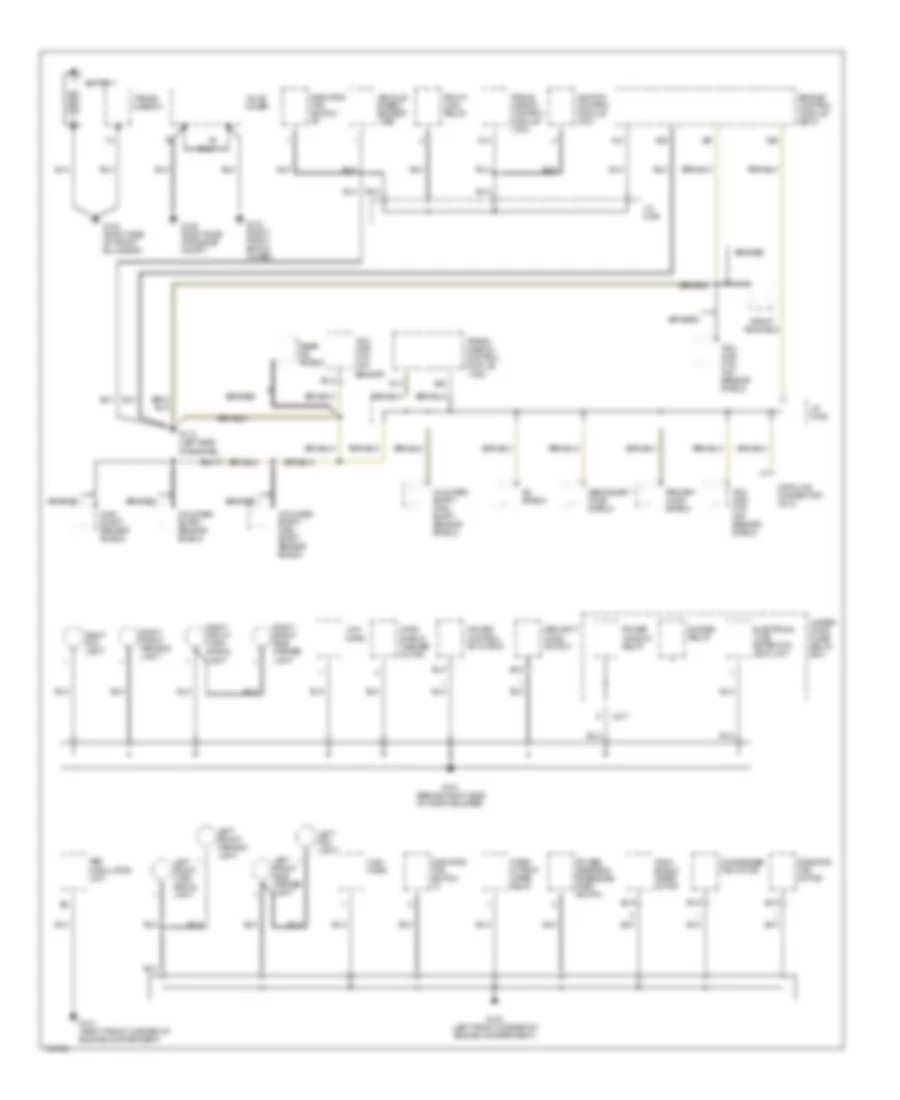 Ground Distribution Wiring Diagram 1 of 3 for Acura 2 5TL 1998
