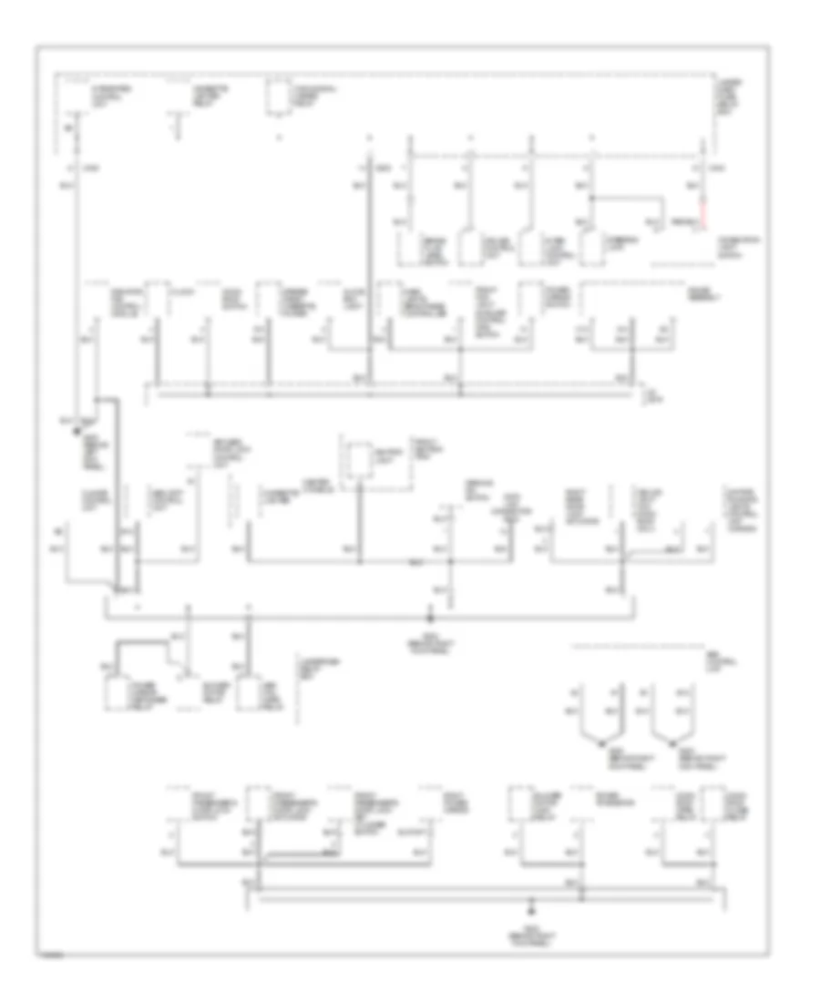 Ground Distribution Wiring Diagram 2 of 3 for Acura 2 5TL 1998