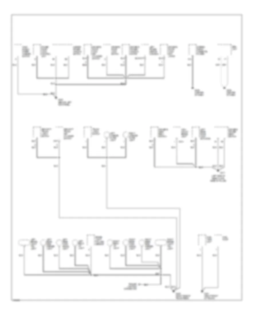 Ground Distribution Wiring Diagram 3 of 3 for Acura 2 5TL 1998