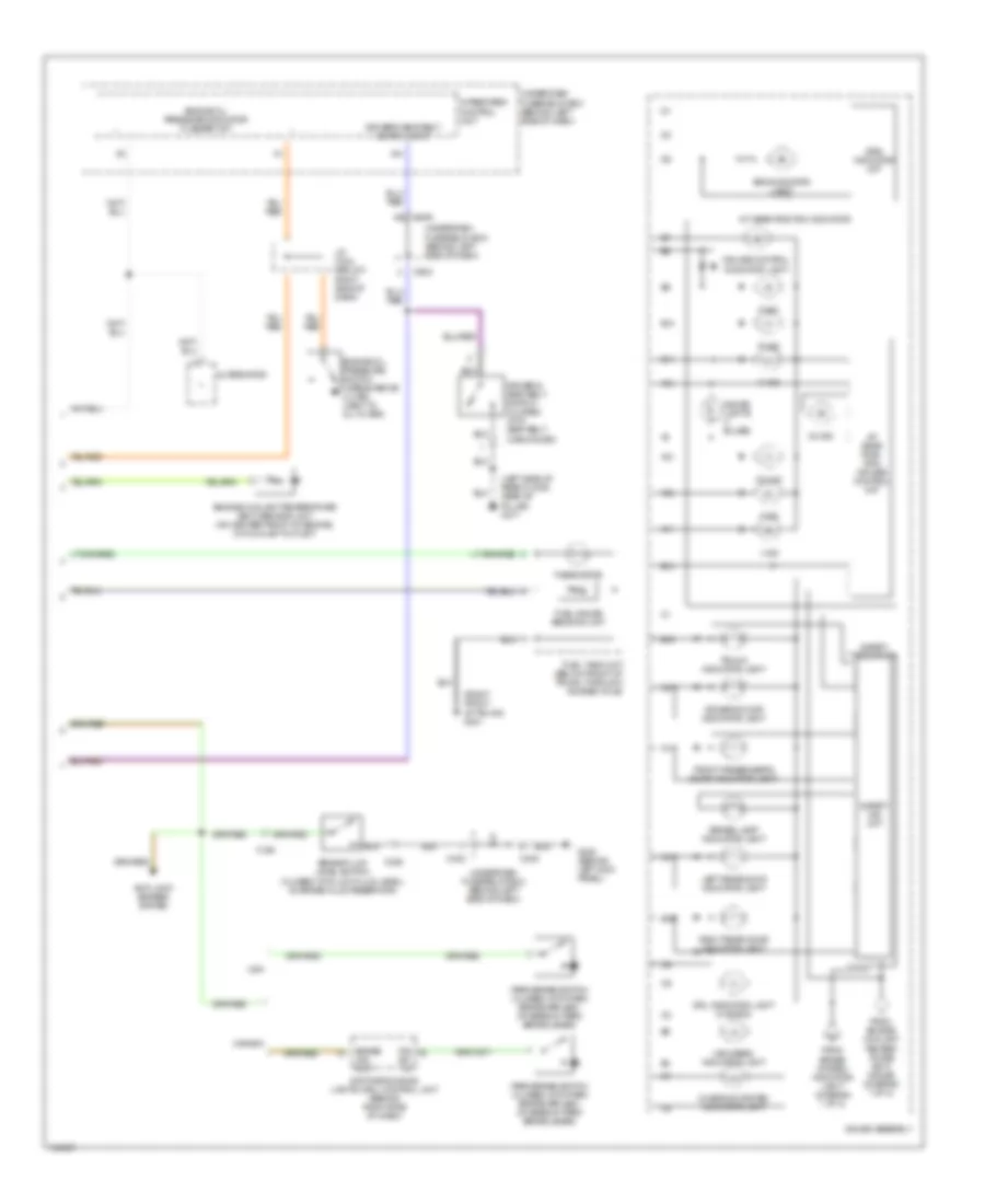 Instrument Cluster Wiring Diagram (2 of 2) for Acura 2.5TL 1998