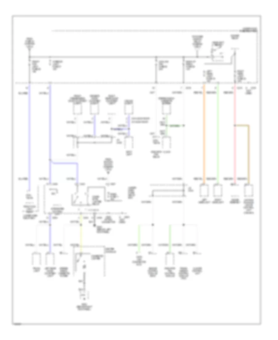Power Distribution Wiring Diagram 3 of 4 for Acura 2 5TL 1998