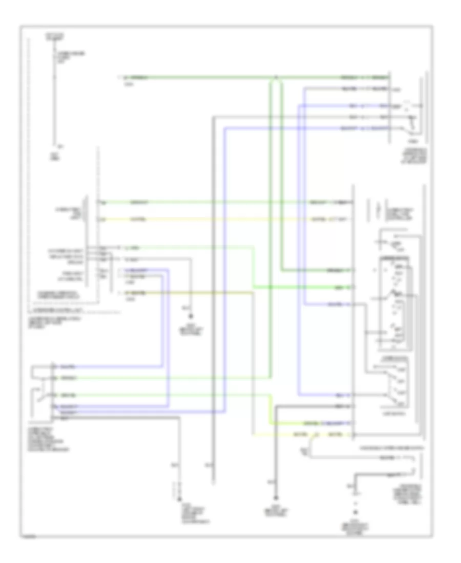 WiperWasher Wiring Diagram for Acura 2.5TL 1998