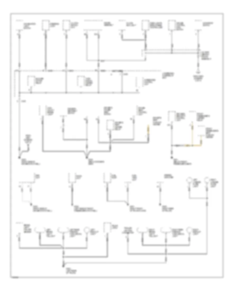 Ground Distribution Wiring Diagram 3 of 3 for Acura 3 0CL 1998