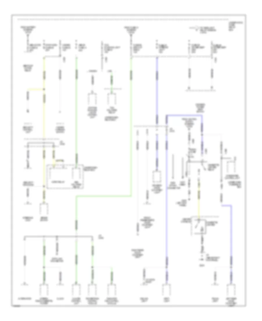 Power Distribution Wiring Diagram (2 of 5) for Acura 3.2TL 1998