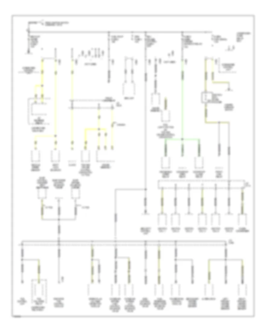 Power Distribution Wiring Diagram (3 of 5) for Acura 3.2TL 1998