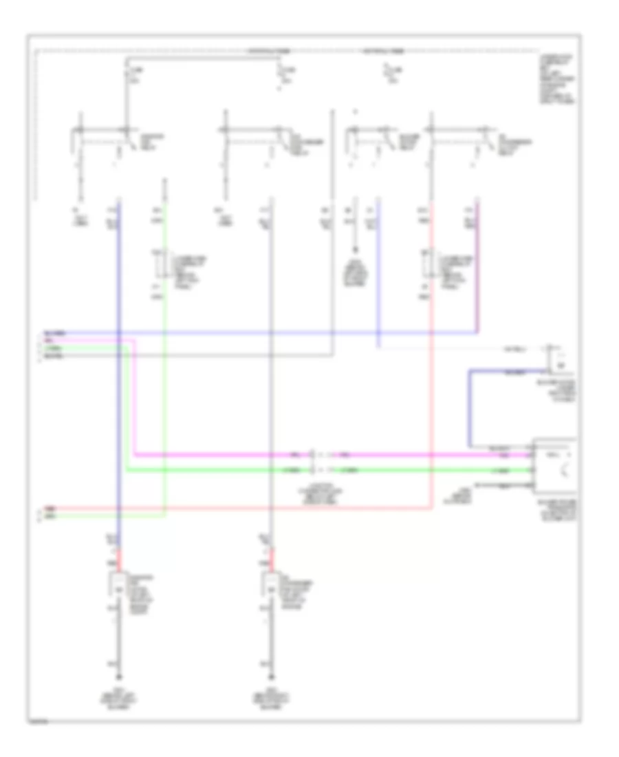 Air Conditioning Wiring Diagram 3 of 3 for Acura TSX 2006