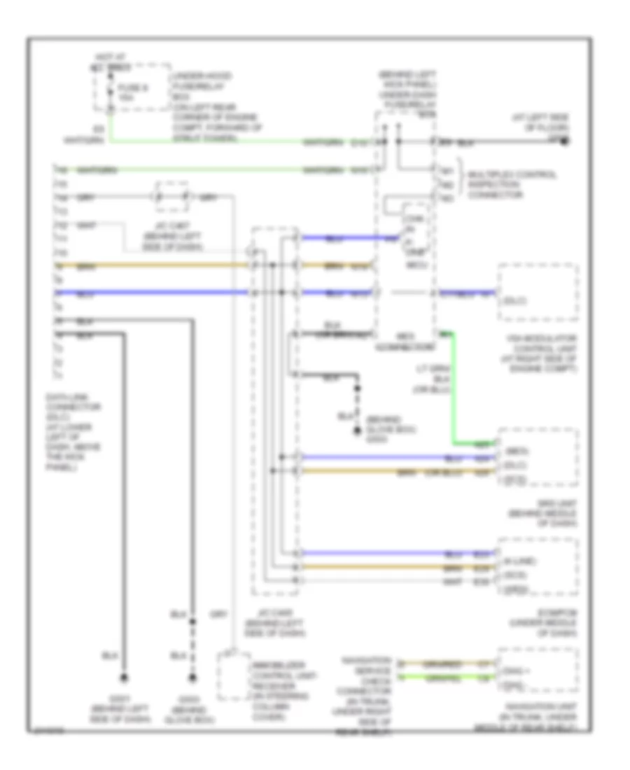 Data Link Connector Wiring Diagram for Acura TSX 2006