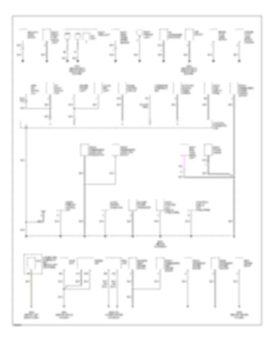 Ground Distribution Wiring Diagram (3 of 4) for Acura TSX 2006