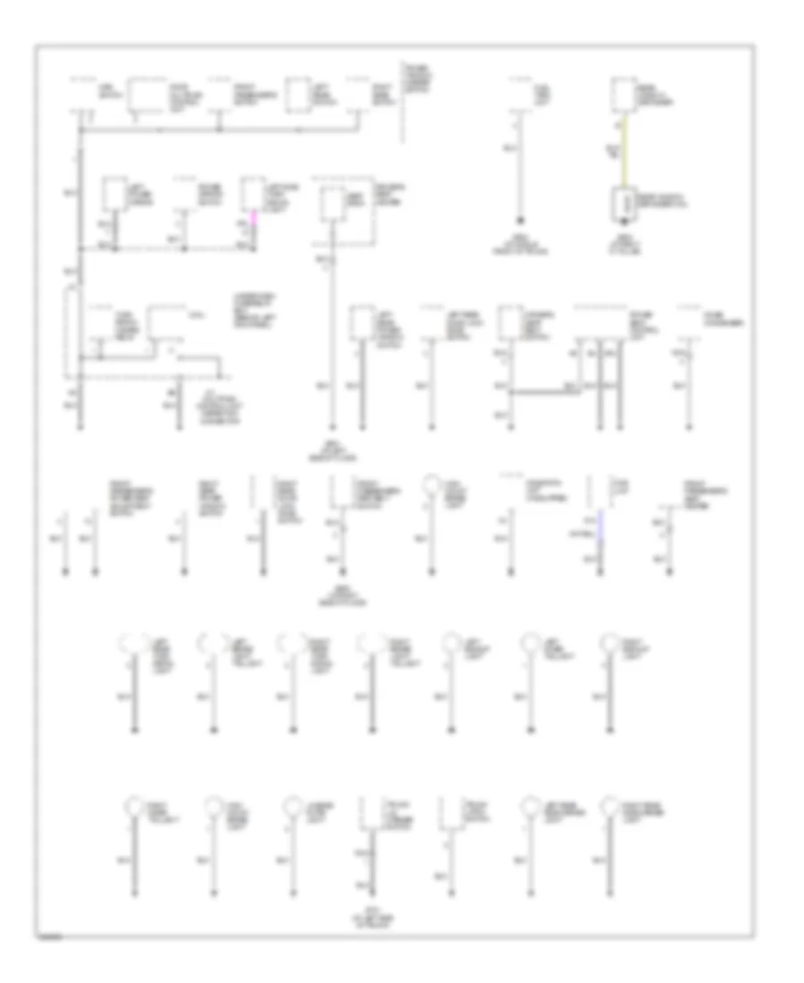Ground Distribution Wiring Diagram 4 of 4 for Acura TSX 2006