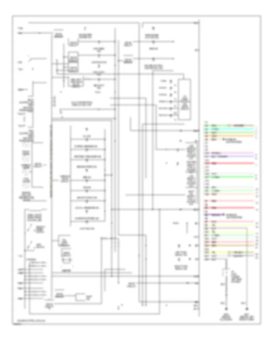 Instrument Cluster Wiring Diagram 1 of 2 for Acura TSX 2006