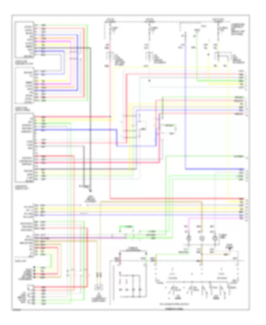 Navigation Wiring Diagram 1 of 2 for Acura TSX 2006