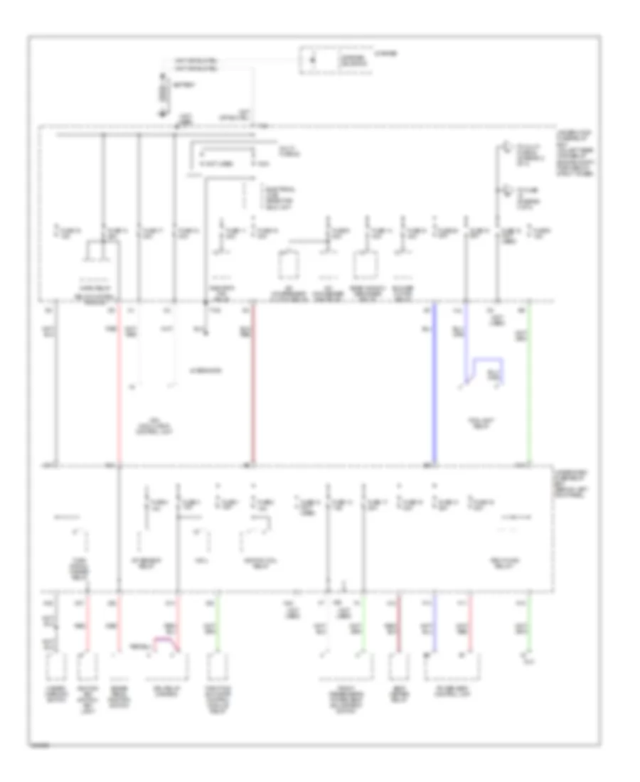 Power Distribution Wiring Diagram 1 of 4 for Acura TSX 2006
