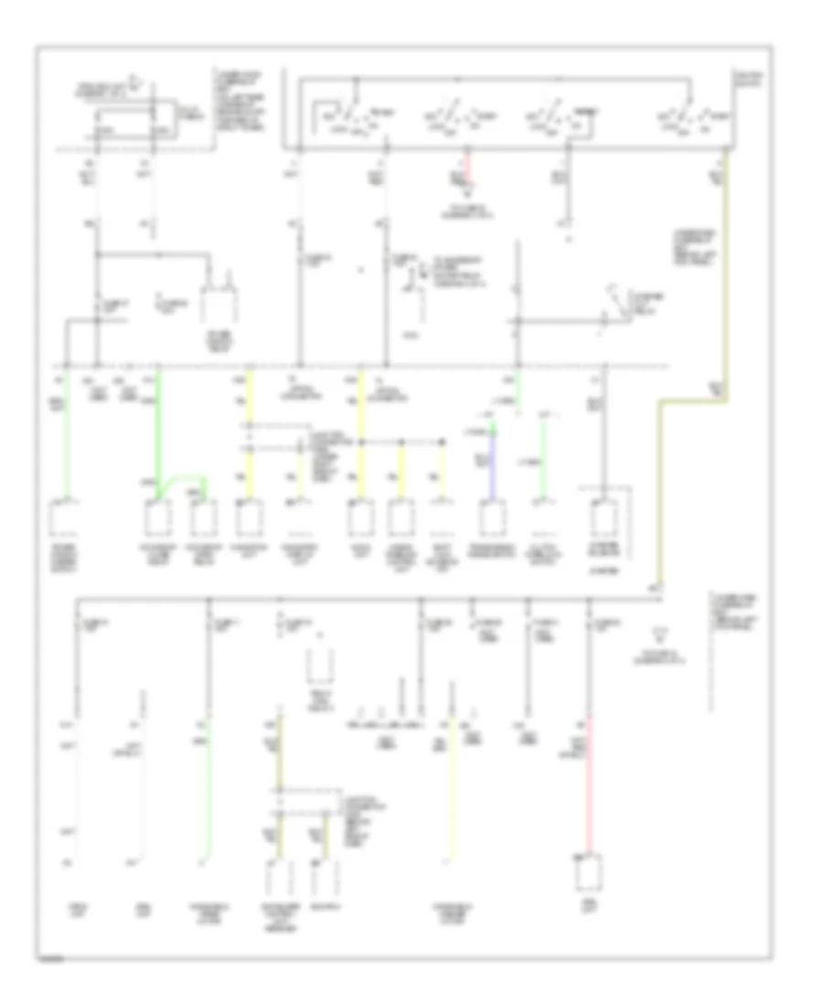 Power Distribution Wiring Diagram 2 of 4 for Acura TSX 2006