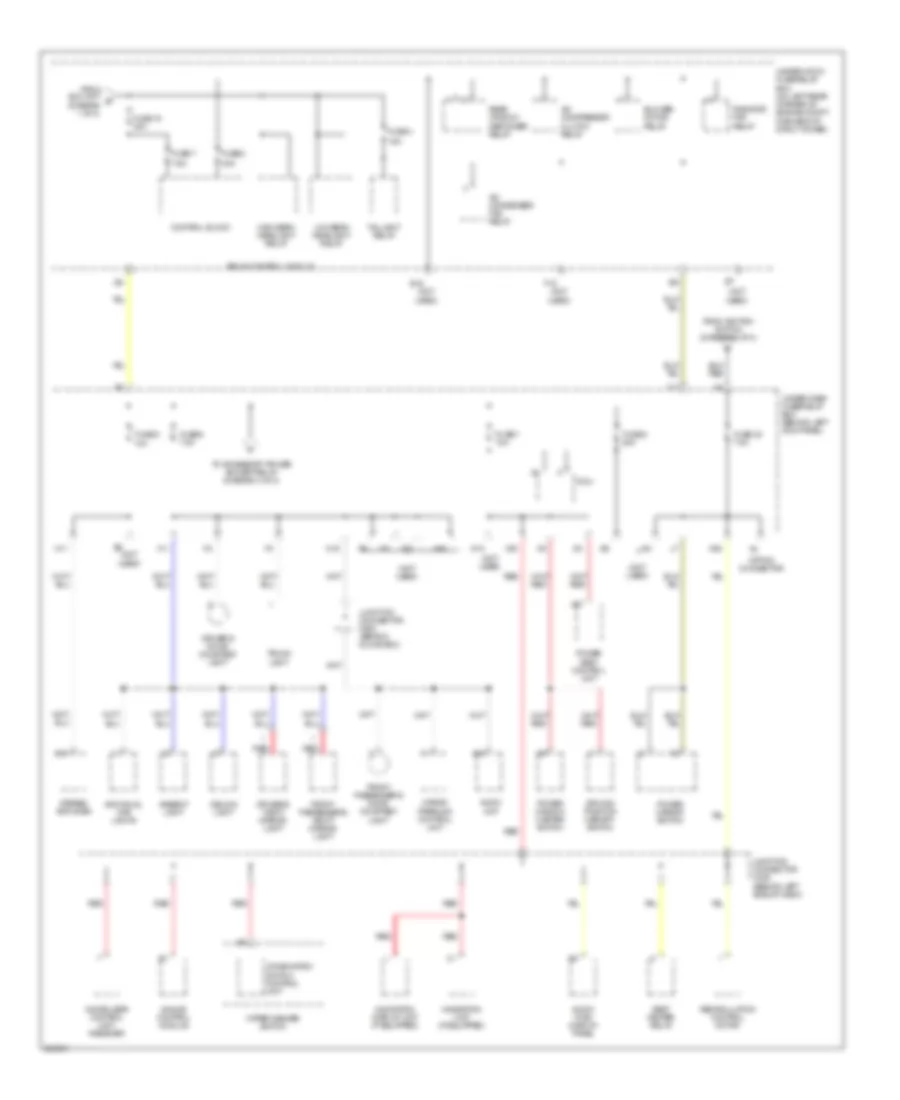 Power Distribution Wiring Diagram (3 of 4) for Acura TSX 2006
