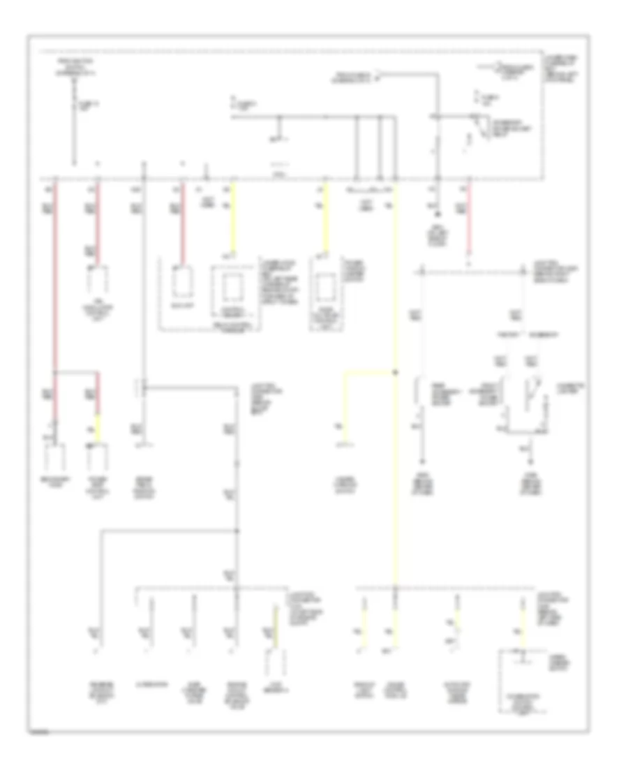 Power Distribution Wiring Diagram 4 of 4 for Acura TSX 2006