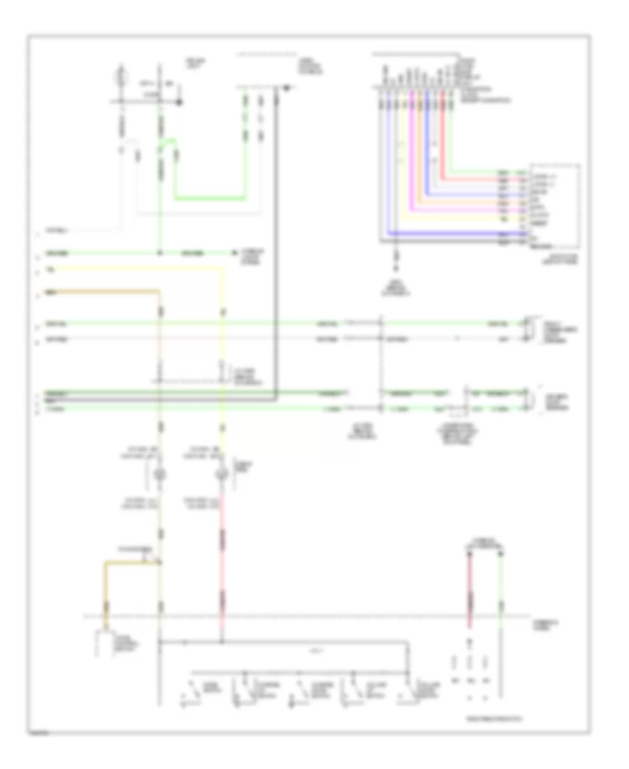 DVD Player Wiring Diagram, without Cassette or MP3 Player (3 of 3) for Acura TSX 2006