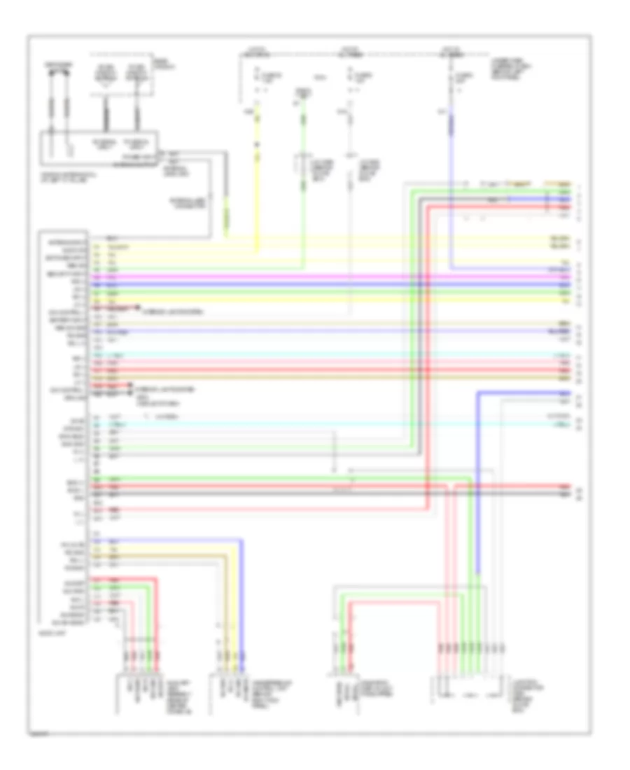 Radio Wiring Diagram, without Cassette or MP3 Player (1 of 3) for Acura TSX 2006