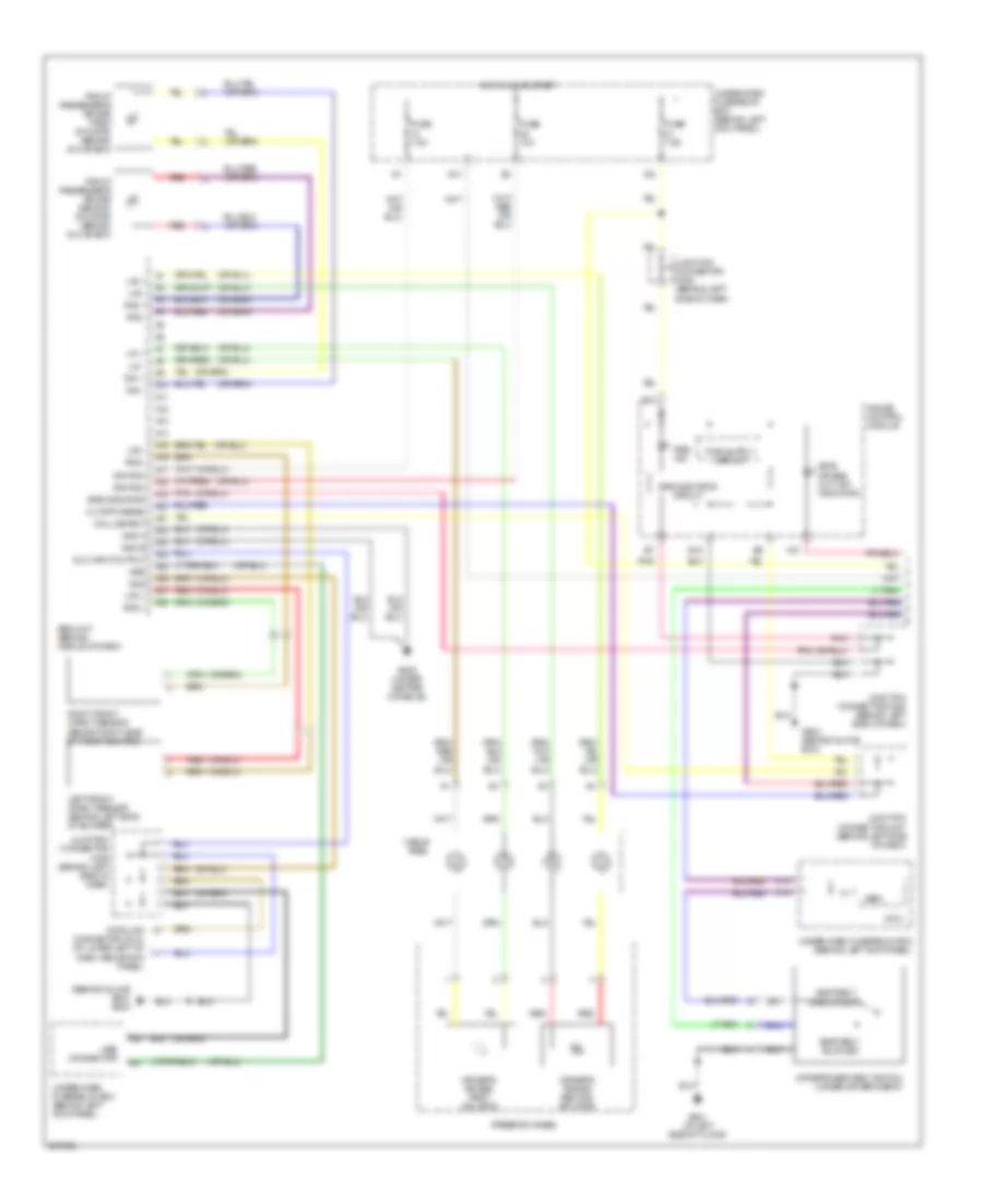 Supplemental Restraints Wiring Diagram 1 of 3 for Acura TSX 2006