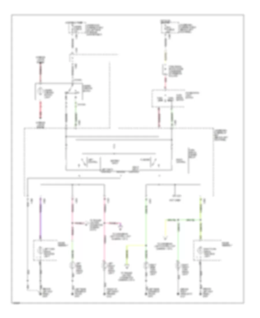 Exterior Lamps Wiring Diagram 3 of 3 for Acura 3 5RL 1998