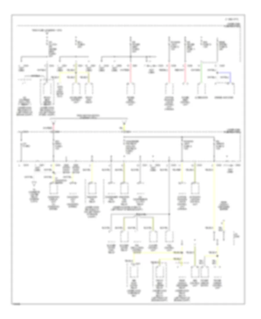 Power Distribution Wiring Diagram 3 of 5 for Acura 3 5RL 1998