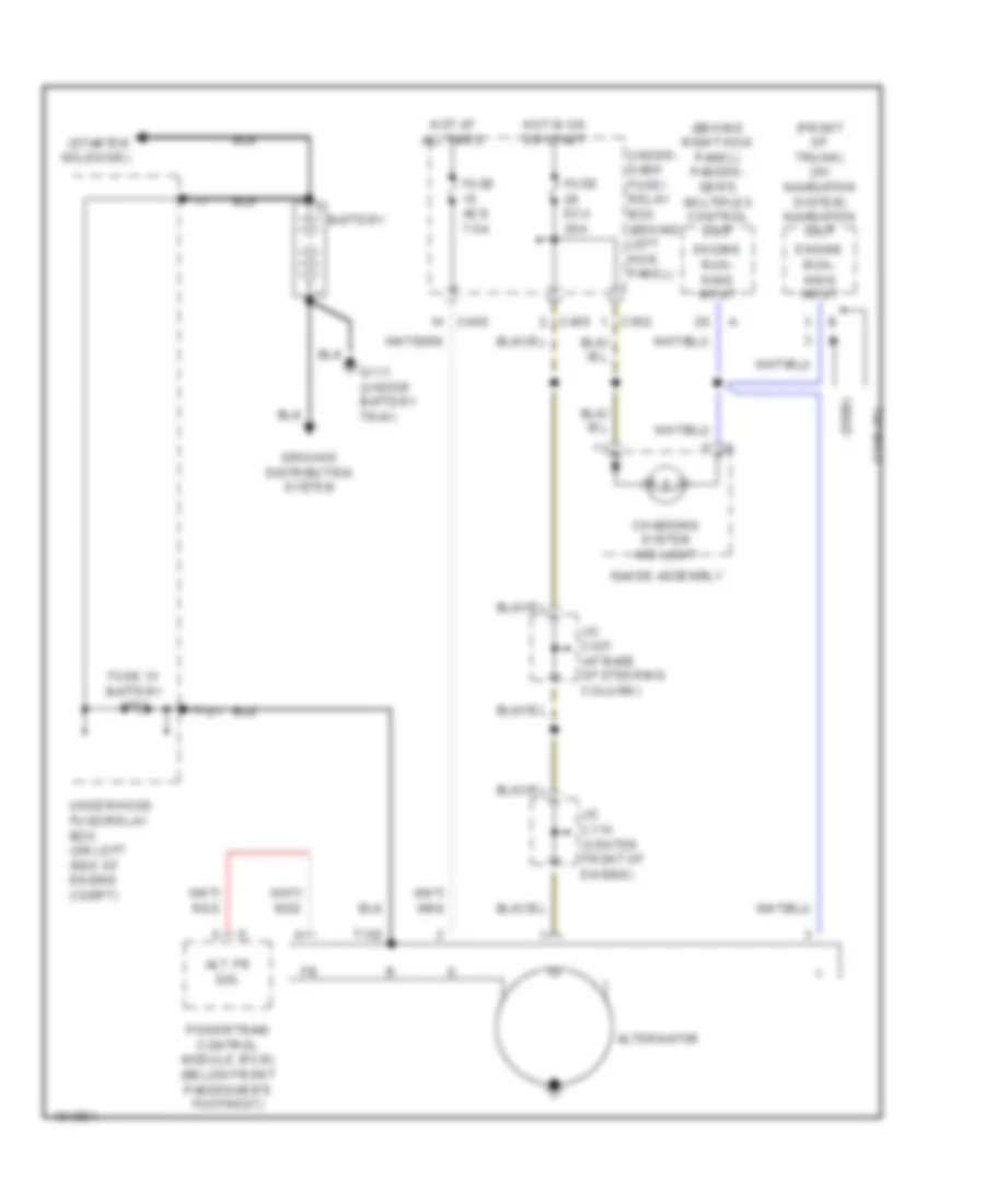Charging Wiring Diagram for Acura 3 5RL 1998