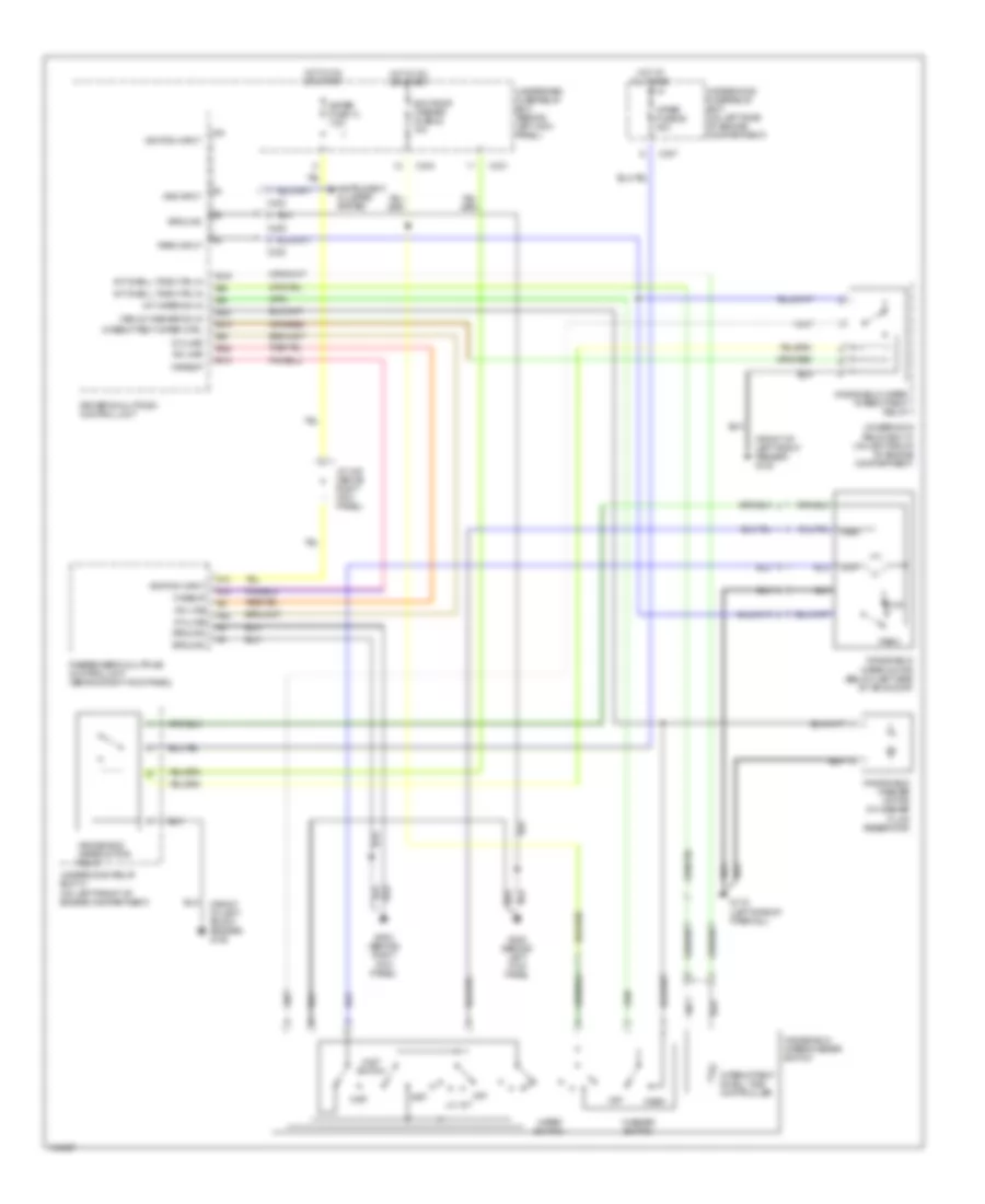 WiperWasher Wiring Diagram for Acura 3.5RL 1998