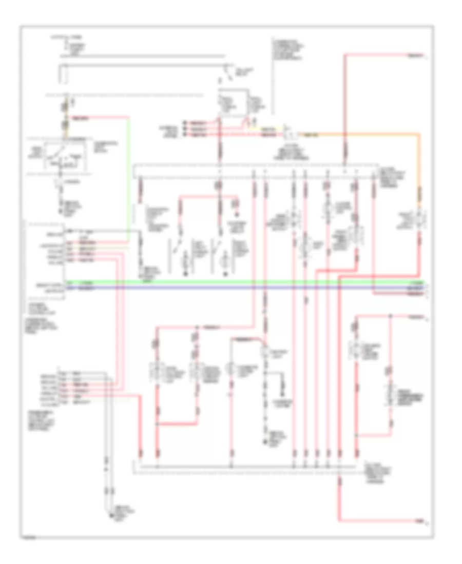 Instrument Illumination Wiring Diagram (1 of 2) for Acura 3.5RL Special Edition 1998