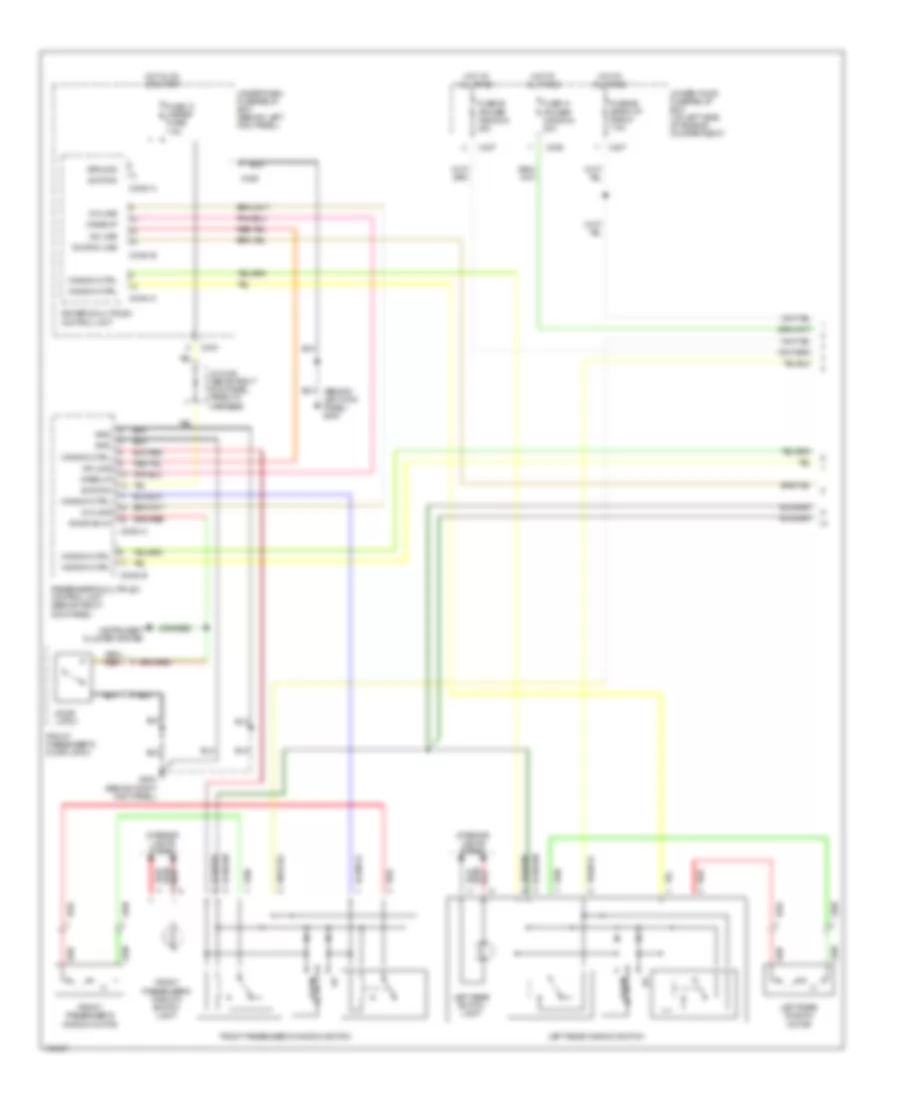 Power Windows Wiring Diagram 1 of 2 for Acura 3 5RL Special Edition 1998