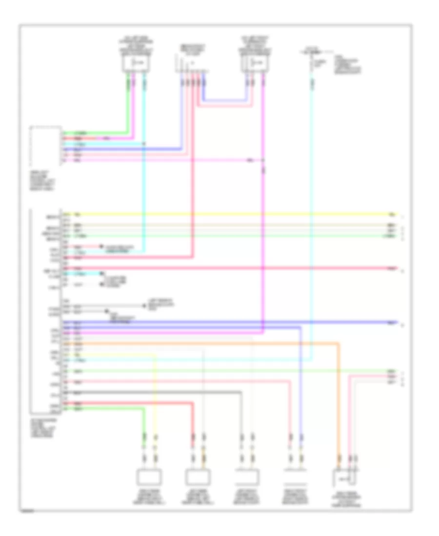 Electronic Suspension Wiring Diagram 1 of 2 for Acura MDX 2007