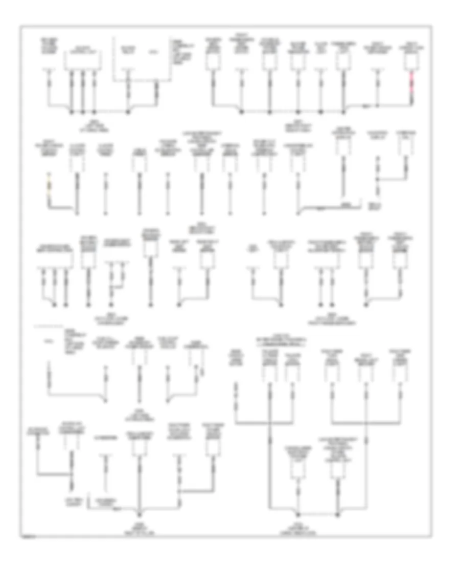 Ground Distribution Wiring Diagram (2 of 3) for Acura MDX 2007