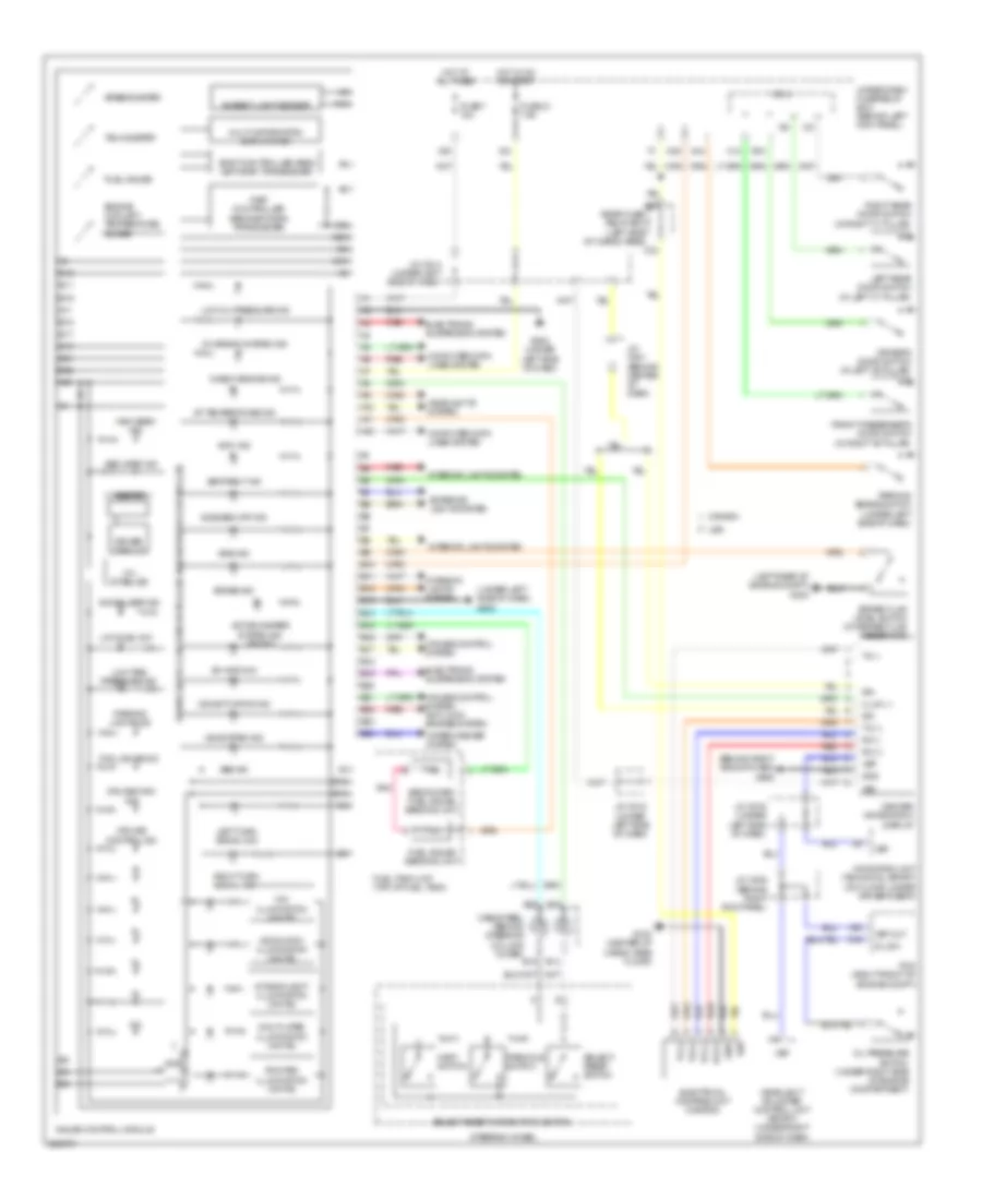 Instrument Cluster Wiring Diagram for Acura MDX 2007