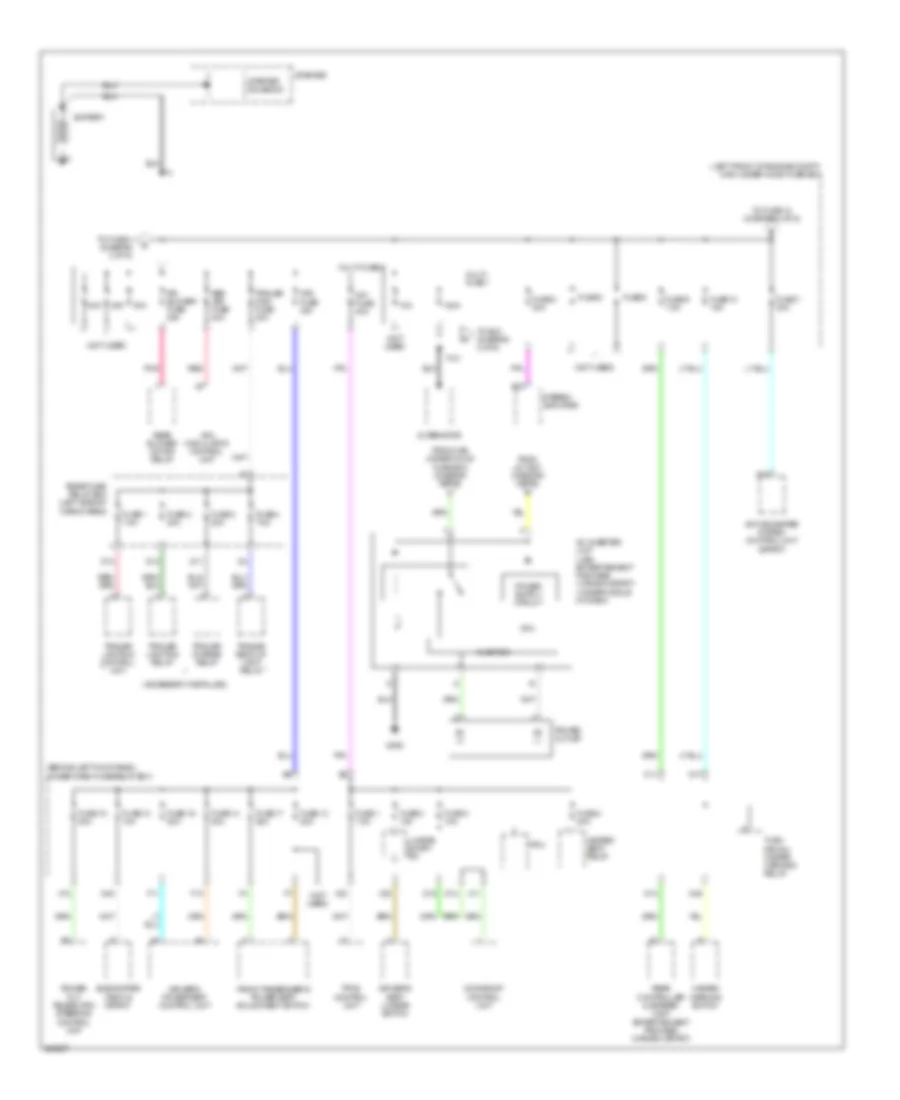 Power Distribution Wiring Diagram 1 of 6 for Acura MDX 2007