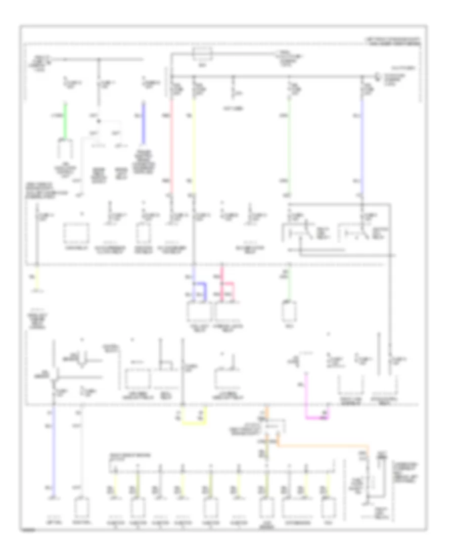 Power Distribution Wiring Diagram (2 of 6) for Acura MDX 2007