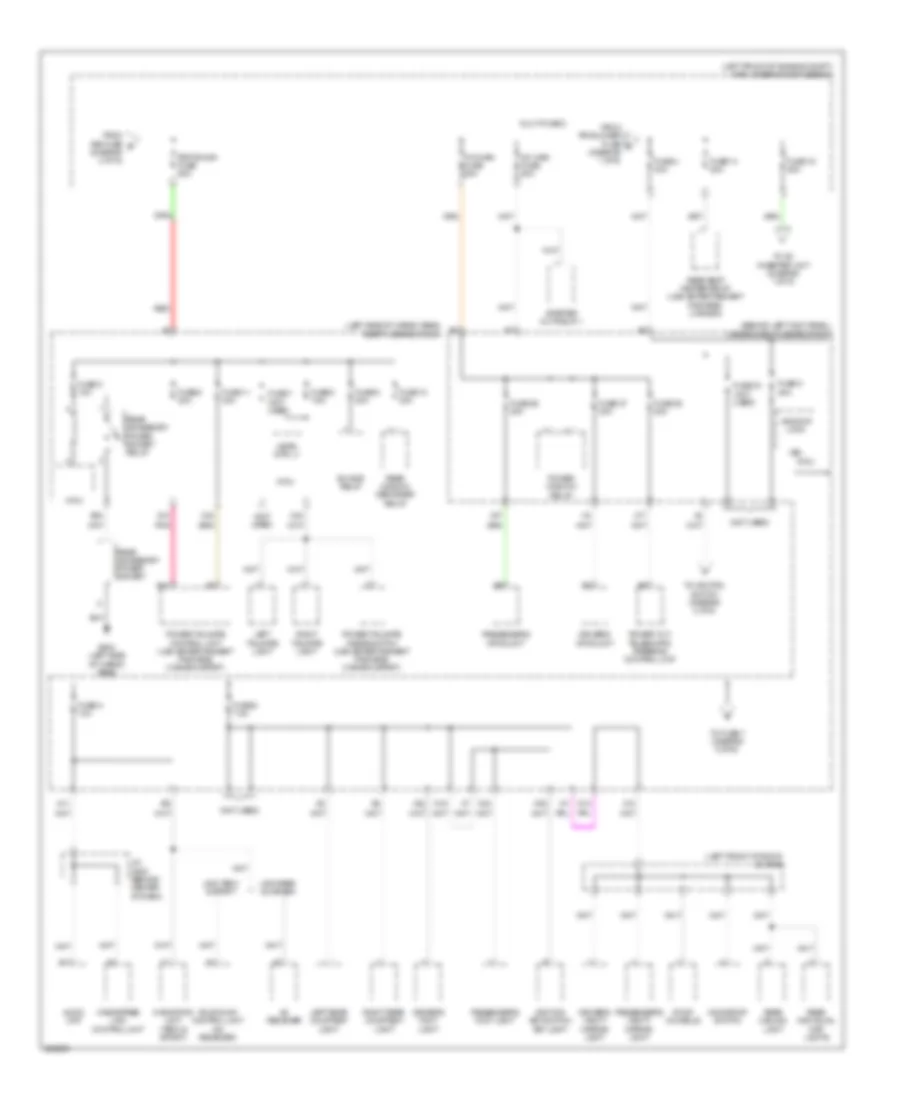 Power Distribution Wiring Diagram 3 of 6 for Acura MDX 2007