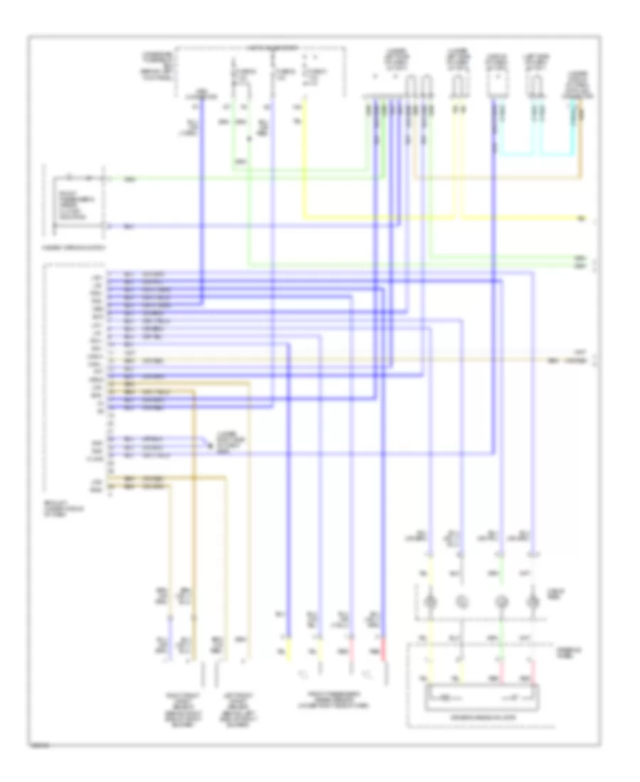 Supplemental Restraints Wiring Diagram 1 of 3 for Acura MDX 2007
