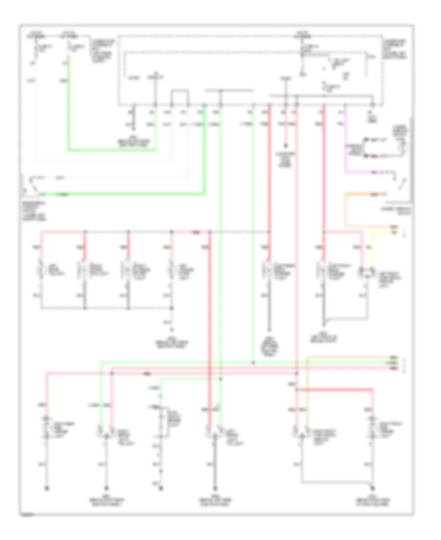 Exterior Lamps Wiring Diagram 1 of 2 for Acura RDX 2007