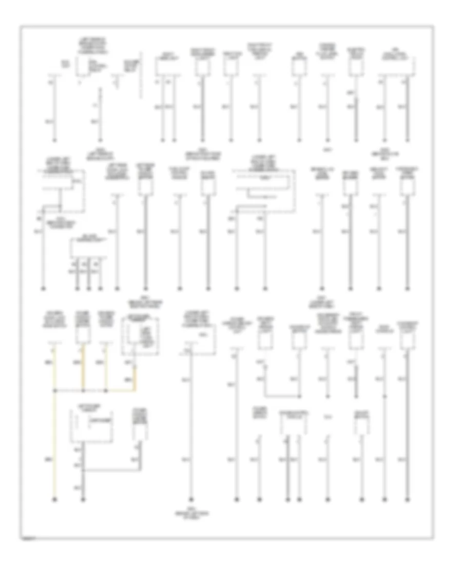Ground Distribution Wiring Diagram 2 of 4 for Acura RDX 2007
