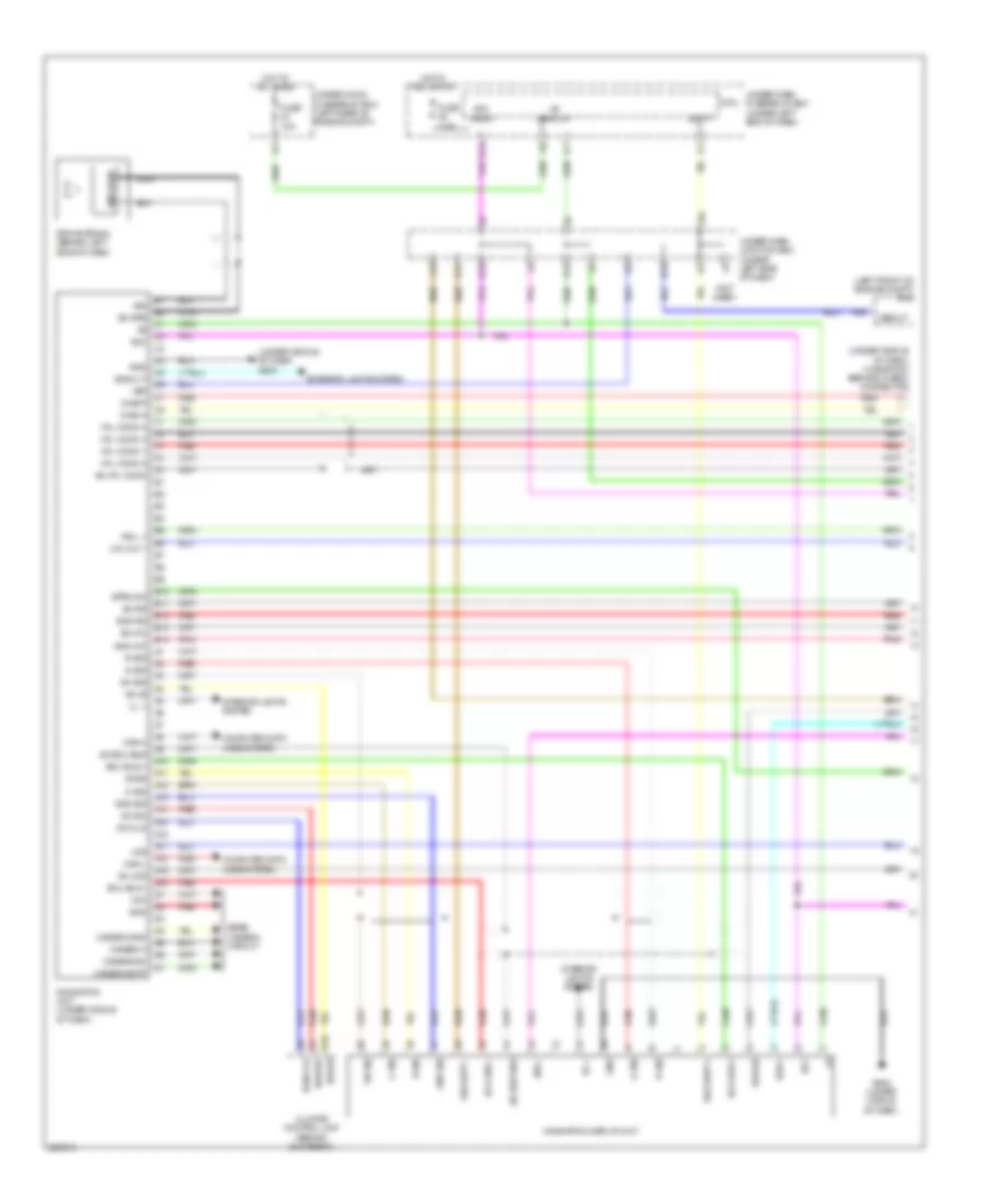 Navigation Wiring Diagram, Canada (1 of 2) for Acura RDX 2007