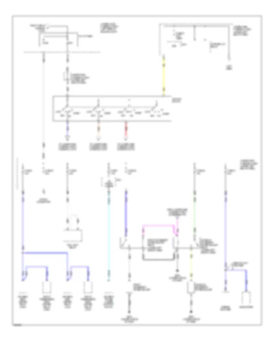Power Distribution Wiring Diagram (4 of 6) for Acura RDX 2007