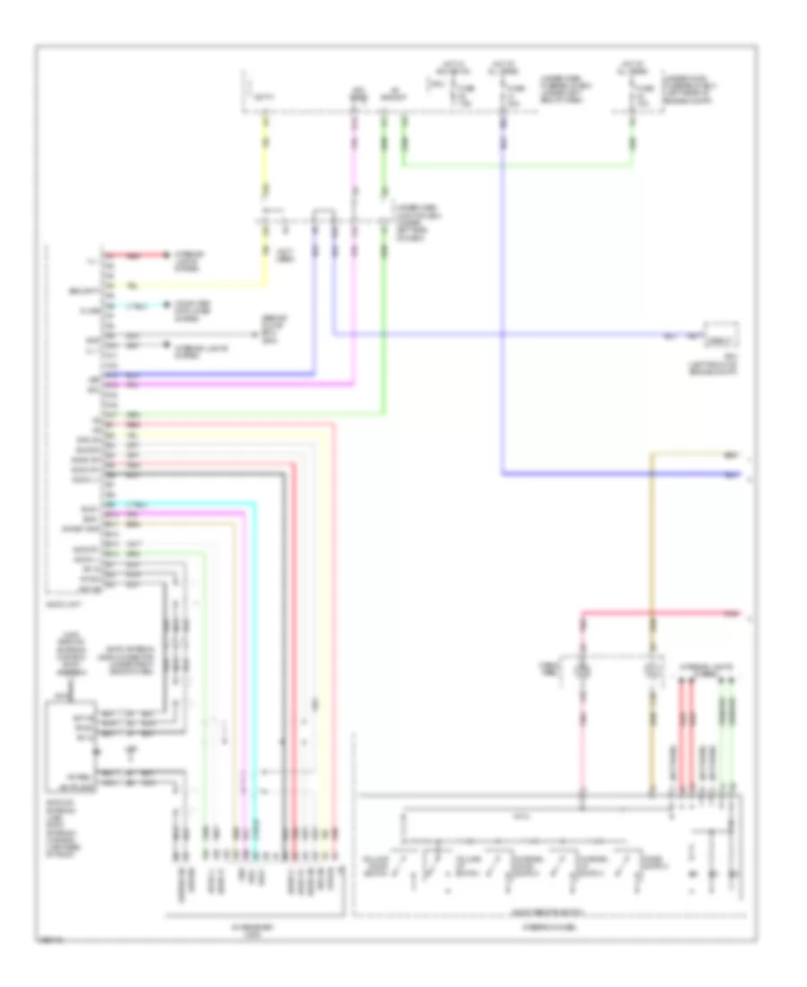 Radio Wiring Diagram, without Technology Package (1 of 2) for Acura RDX 2007