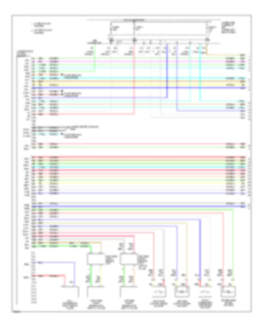 Supplemental Restraints Wiring Diagram 1 of 4 for Acura RDX 2007