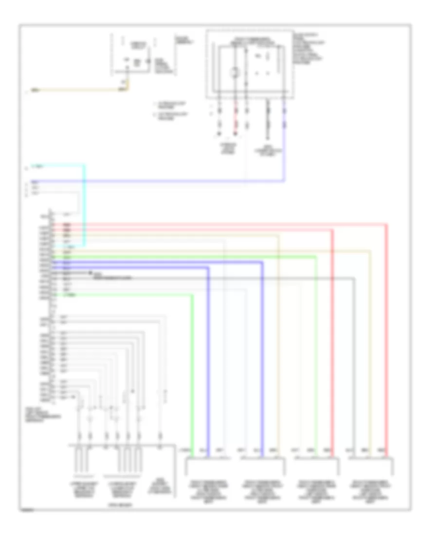 Supplemental Restraints Wiring Diagram 4 of 4 for Acura RDX 2007