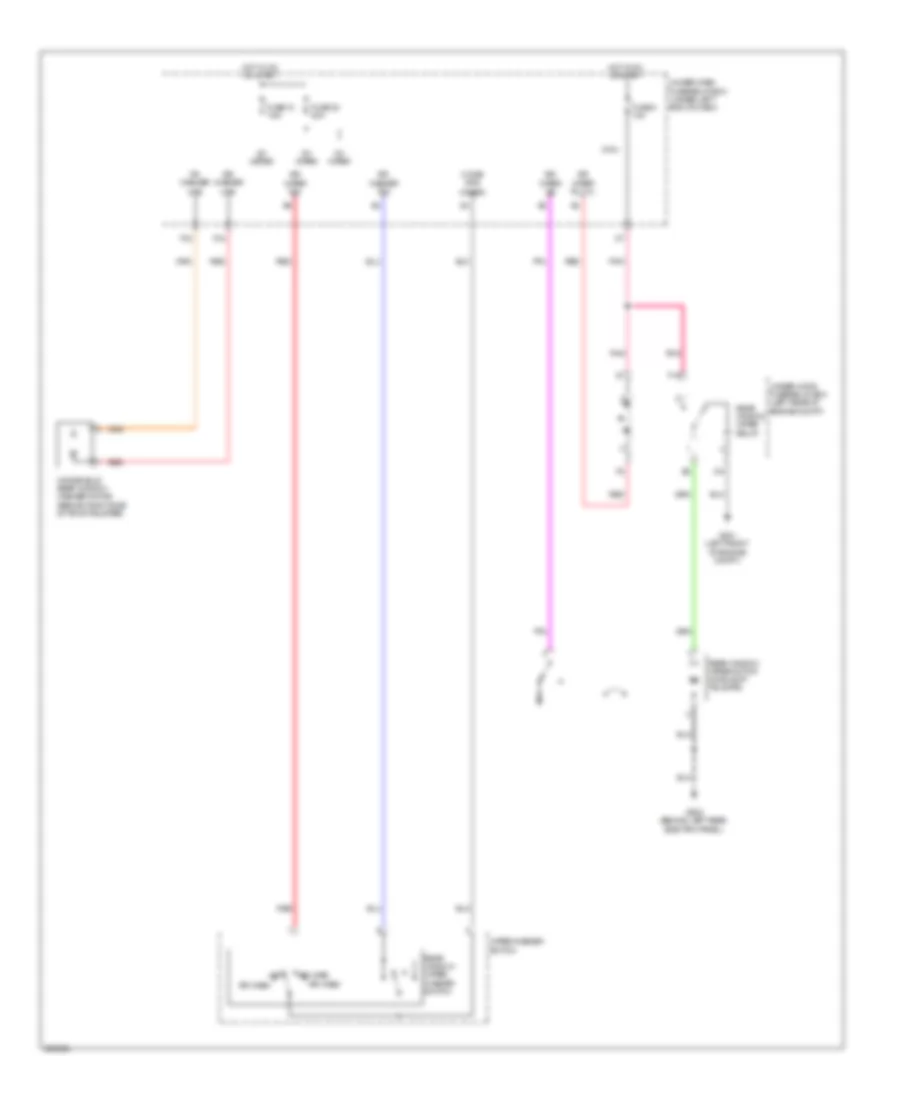 Электросхема заднего стеклоочистителя дворника и омывателя для Acura RDX 2007