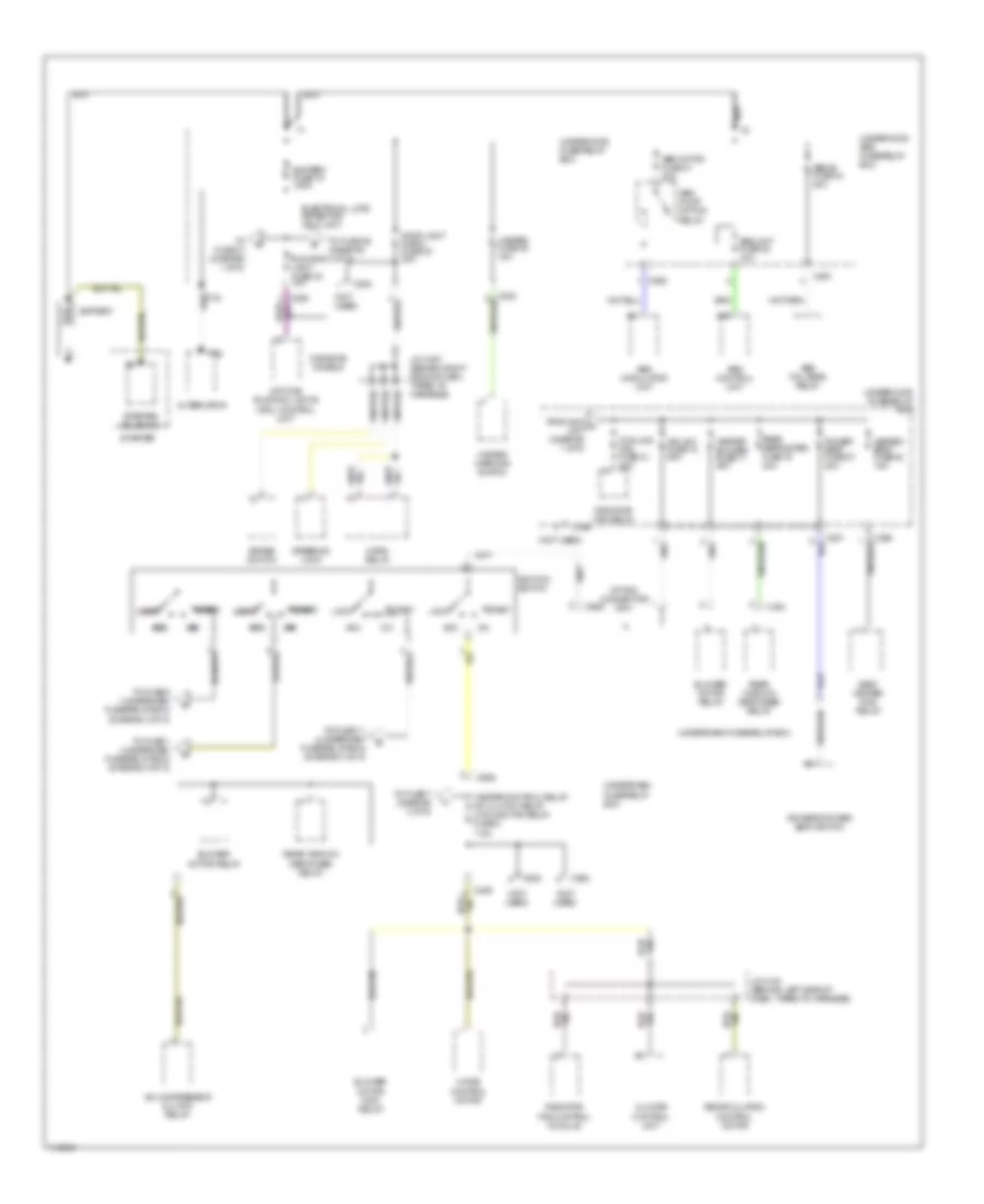 Power Distribution Wiring Diagram 1 of 5 for Acura 2 3CL 1999
