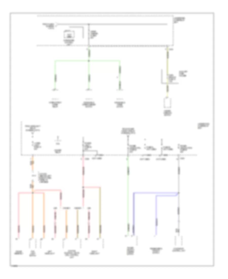Power Distribution Wiring Diagram 5 of 5 for Acura 2 3CL 1999